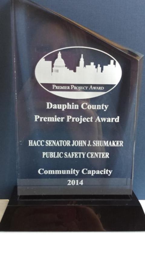 HACC's Sen. John J. Shumaker Public Safety Center Wins Dauphin County Planning Commission Premier Project Award (Image 2 of 2)